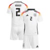 Maillot de Supporter Allemagne Antonio Rudiger 2 Domicile Euro 2024 Pour Enfant